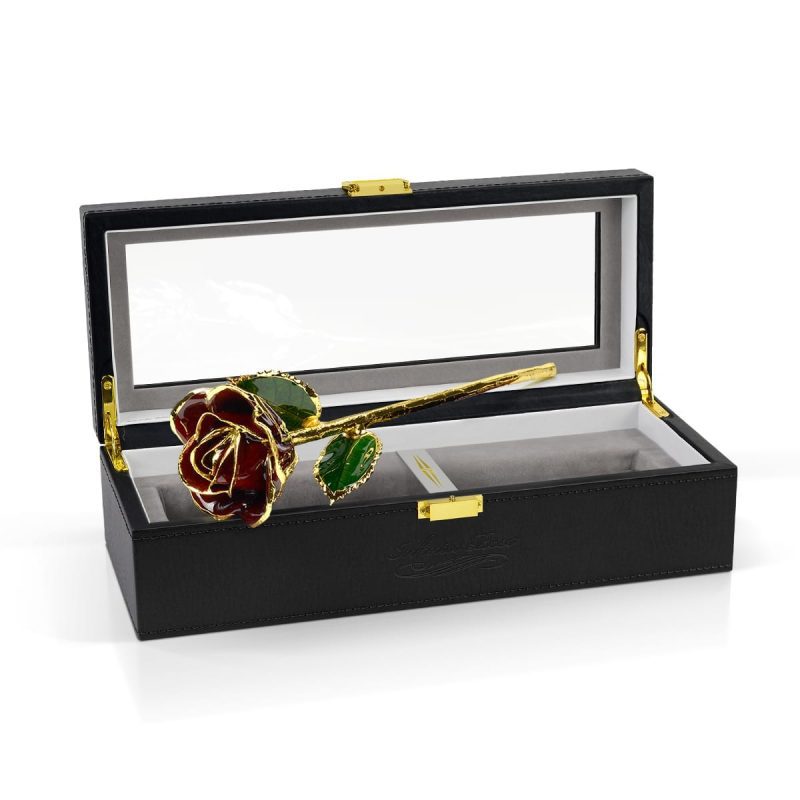 burgundy rose gift