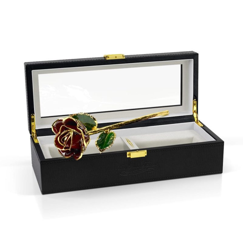 burgundy rose gift