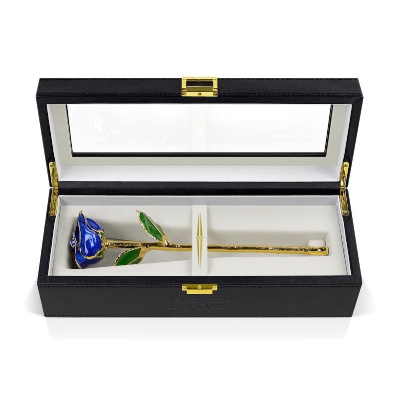 dark blue rose gift