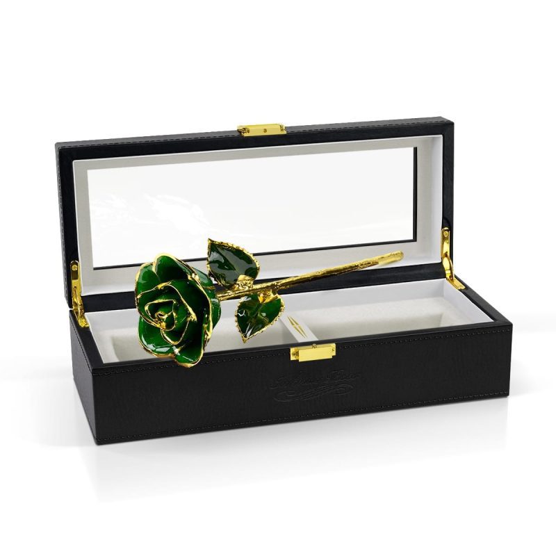 dark green rose gift