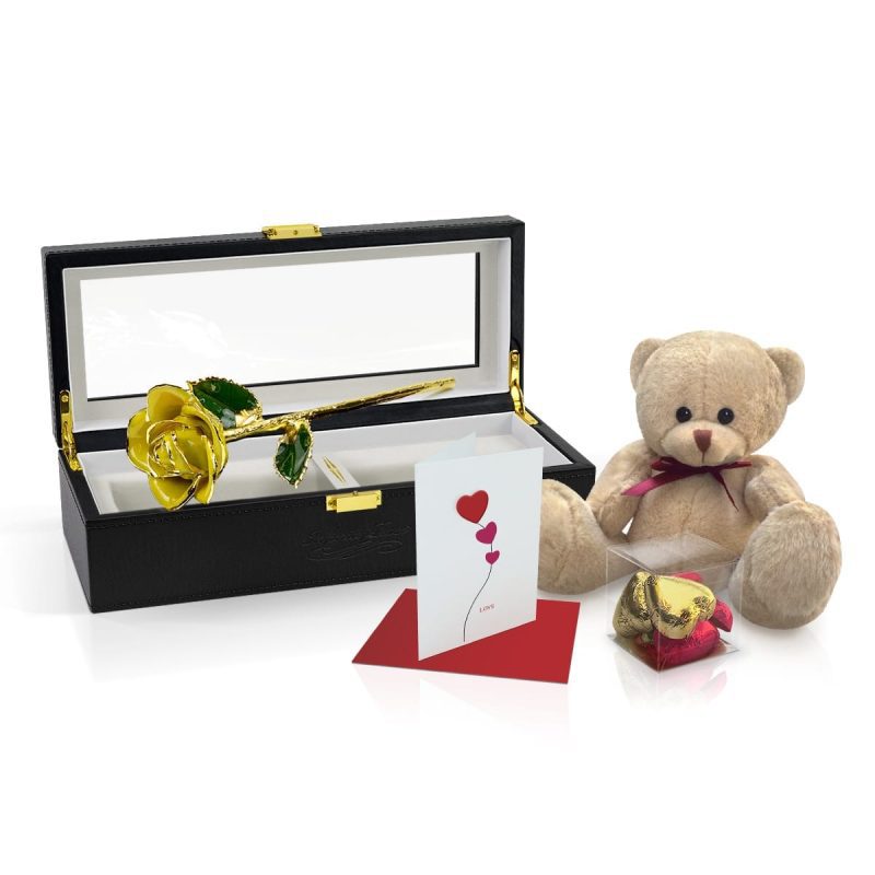 yellow two tone rose gift