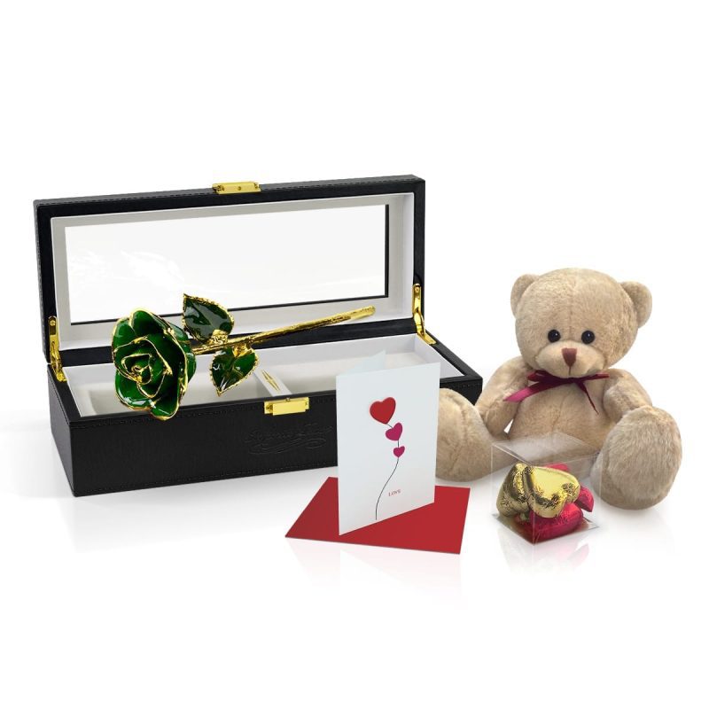 Dark Green Rose<br><sub> with Premium Gift Set</sub> - Image 3